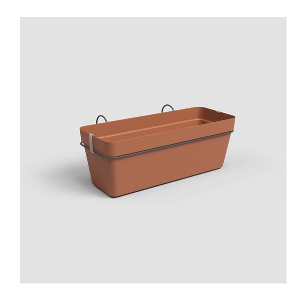 Iš perdirbto plastiko pakabinamas ir sieninis/su savaiminio laistymo funkcija vazonas gėlėms 50 cm Capri – Artevasi-image-1
