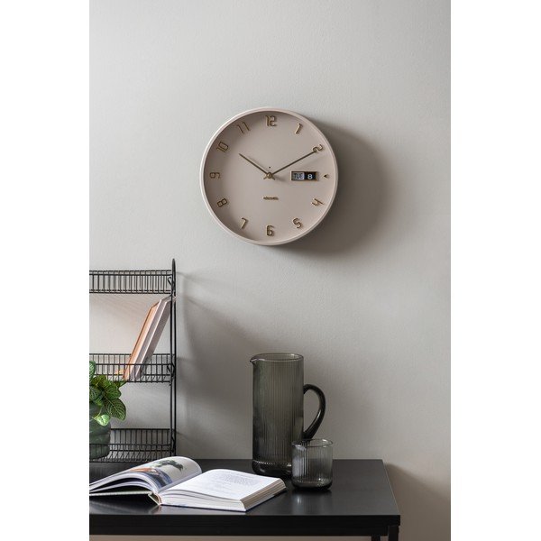 Sieninis laikrodis ø 30 cm  Data Flip – Karlsson-image-3