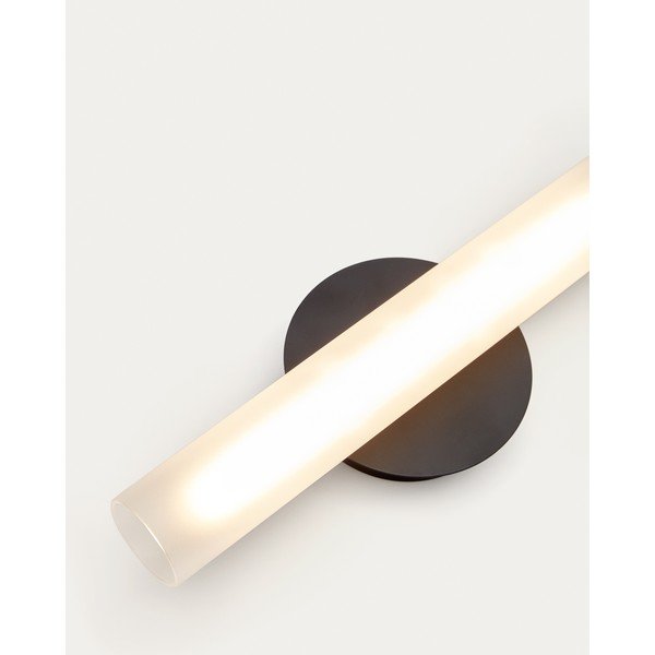 Juodos ir baltos spalvos sieninė lempa LED Vauxall – Kave Home-image-2