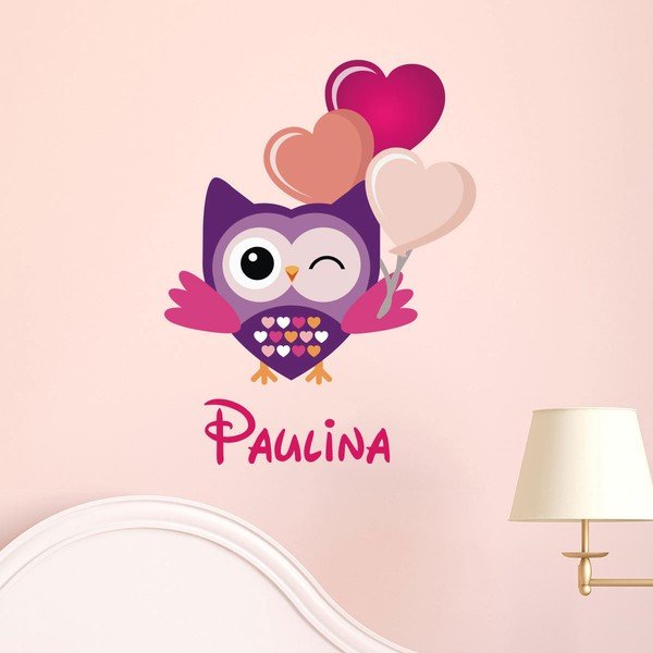Sienų lipdukas su pavadinimu Ambiance Festive Owl-image-1