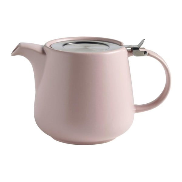 Rožinės spalvos keraminis arbatinukas su sieteliu biriai arbatai "Maxwell & Williams Tint", 1,2 l