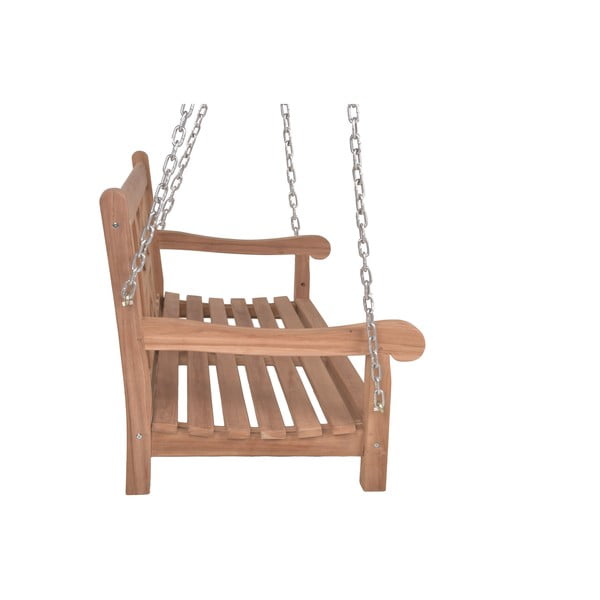 Medžio masyvo sodo supamasis suoliukas natūralios spalvos Latoa – Garden Pleasure-image-2