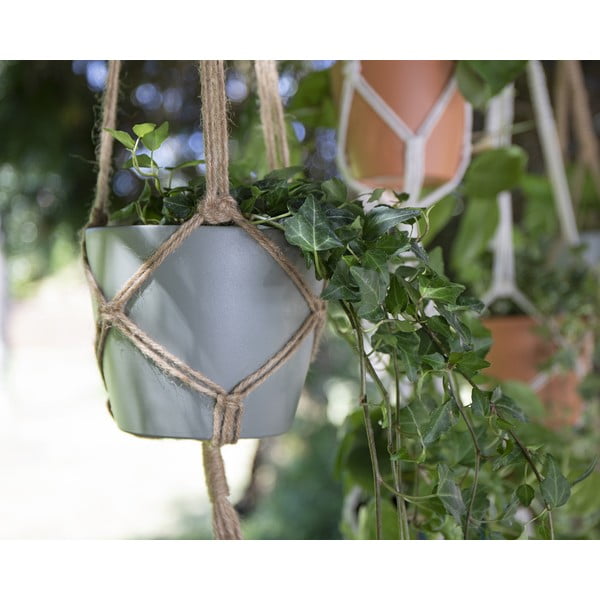 Iš tekstilės grandinėlė gėlių vazonams ø 10 cm (aukštis 120 cm) Macramé – Artevasi-image-1