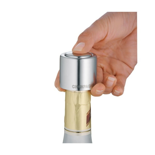 Nerūdijančio plieno kamštis šampanui arba Prosecco WMF Cromargan® Clever & More-image-1
