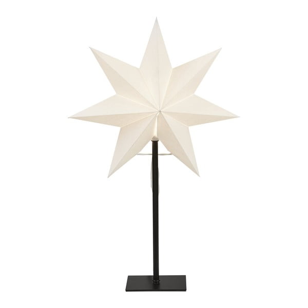 "Best Season" Sušaldyta balta žvaigždė ant stovo, 55 cm aukščio