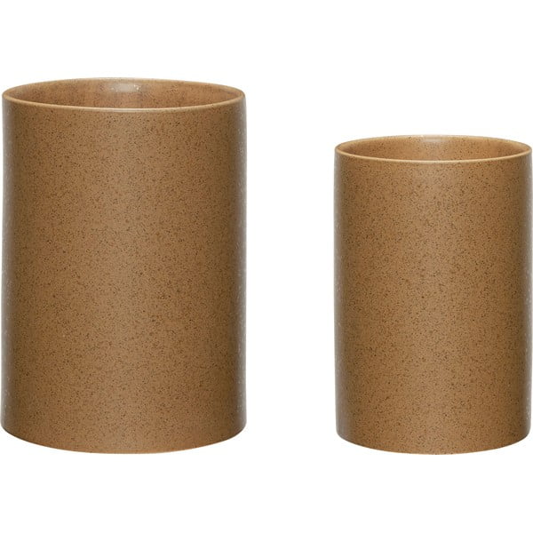 Iš keramikos vazonai 2 vnt. ø 18 cm Edna – Hübsch