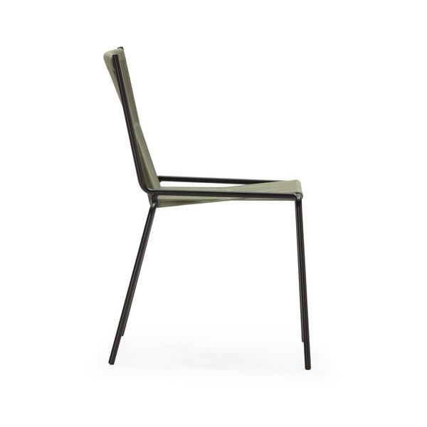 Žalios spalvos iš metalo galima dėti viena ant kitos valgomojo kėdės 2 vnt. Emily – Marckeric-image-4