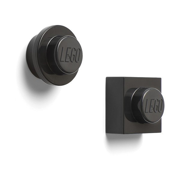2 juodų LEGO® magnetų rinkinys