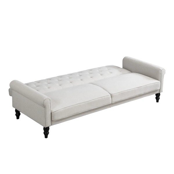 Kreminės spalvos reguliuojama/sulankstoma sofa 222 cm Tyne – Støraa-image-4