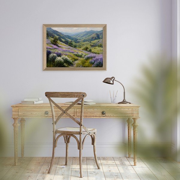 Spausdintas paveikslas su rėmeliu 75x56 cm Violet Hills – Styler-image-2