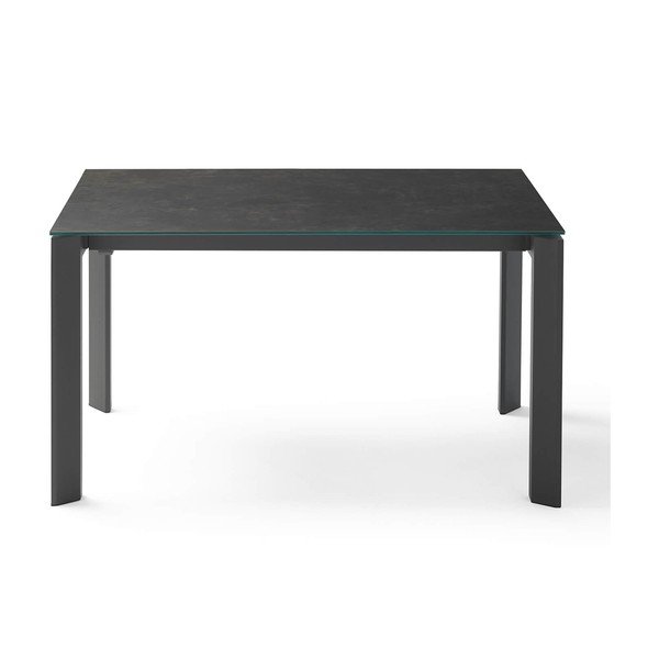 Juodas sulankstomas valgomojo stalas sømcasa Lisa, ilgis 140/200 cm-image-1