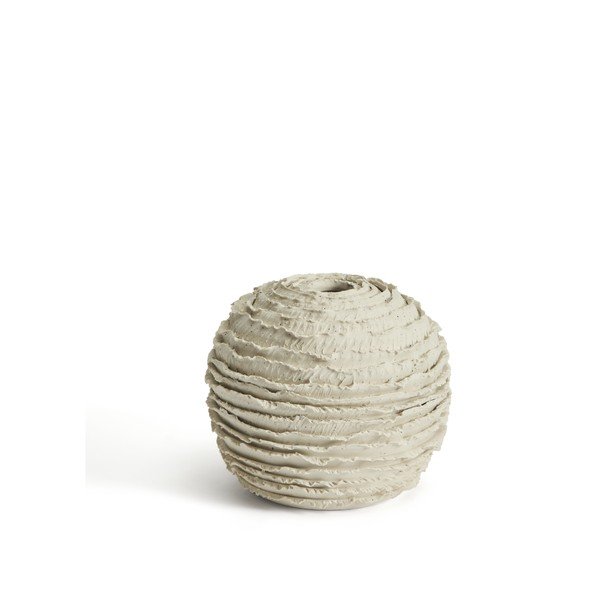 Kreminės spalvos iš keramikos rankų darbo vaza (aukštis 15,5 cm) Evania – Kave Home