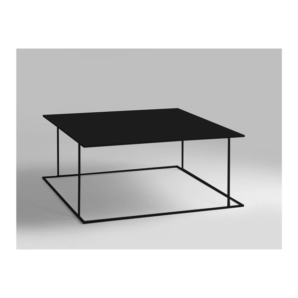 Juodas kavos staliukas Custom Form Walt, 80 x 80 cm