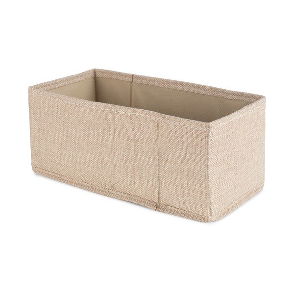Smėlio spalvos iš tekstilės daiktadėžė 28x12x12 cm Sandy – Compactor-image-1