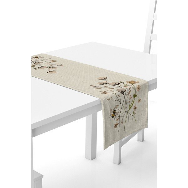 Smėlio spalvos staltiesė Kate Louise, 40 x 140 cm
