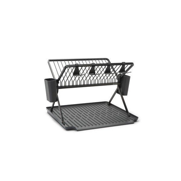 Tamsiai žalios spalvos iš metalo dviejų aukštų kiaurasamtis 42x51 cm – Brabantia-image-2