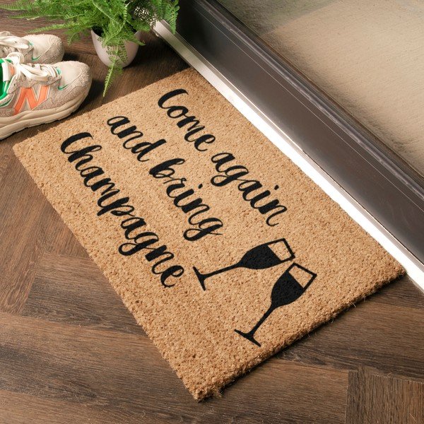 Iš kokoso pluošto grindų kilimėlis 40x60 cm Bring Champagne – Artsy Doormats-image-1