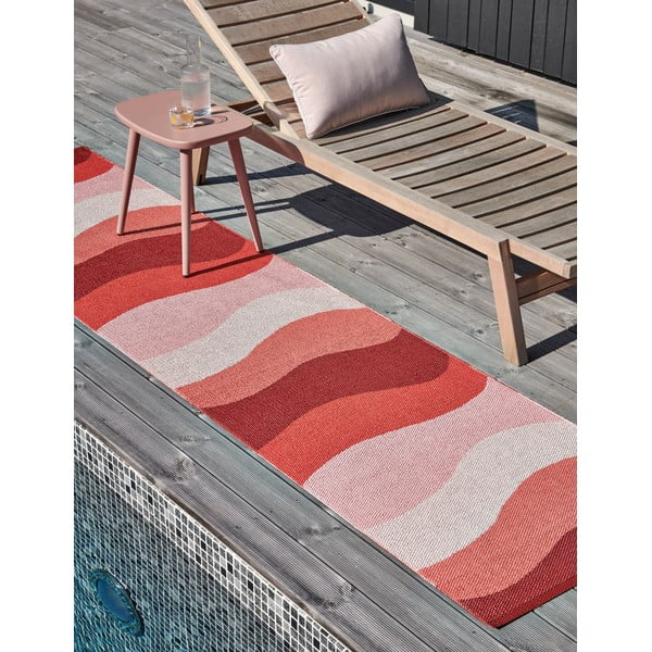 Raudonos spalvos lauko kilimas 70x300 cm Urvi Fire – Pappelina-image-4
