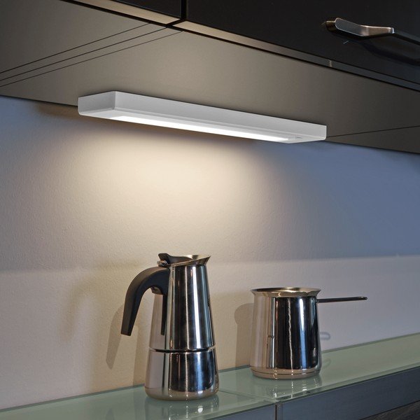Baltas LED sieninis šviestuvas (ilgis 34 cm) Alino - Trio-image-1