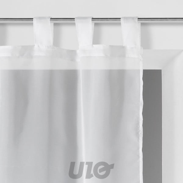Permatomos užuolaidos baltos spalvos 2 vnt. 60x120 cm Voiline – douceur d'intérieur-image-2