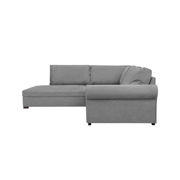 "Windsor & Co Sofos Hermes" pilka kampinė sofa, kairysis kampas-image-4