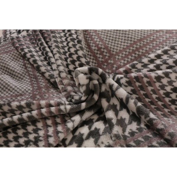 Viengulė patalynė pilkos spalvos iš mikropliušo 140x200 cm – My House-image-3