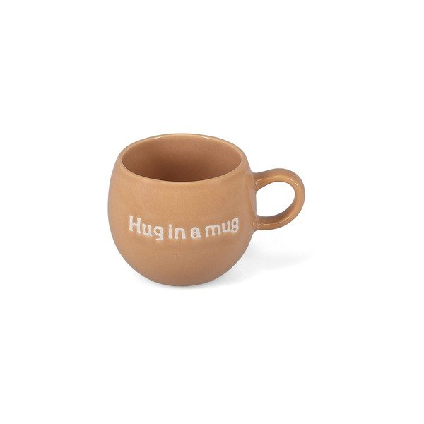 Rudos spalvos iš molio puodelis 420 ml Muggies – Salt&Pepper-image-3