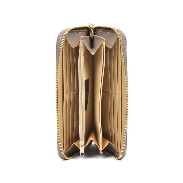 Smėlio spalvos odinė piniginė Luisa Vannini Lanza-image-4