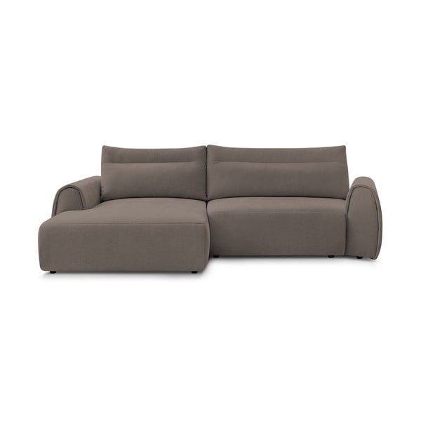 Kampinė sofa rudos spalvos Aden – Bobochic Paris