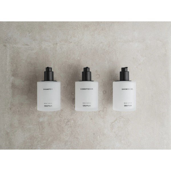 Sieniniai baltos spalvos iš stiklo muilo dozatoriai 3 vnt. 350 ml Kirei – Blomus-image-2