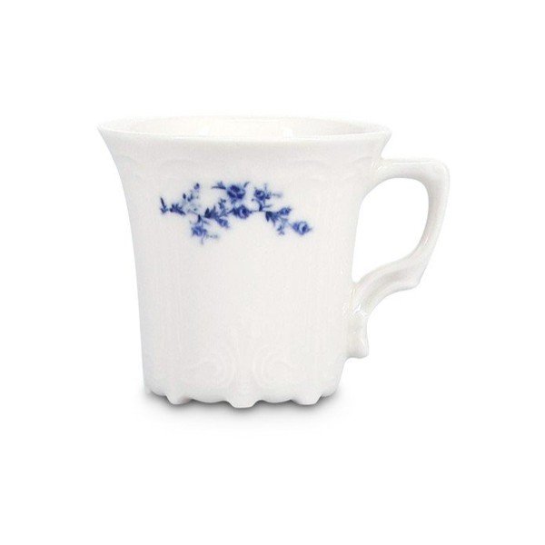 Baltos spalvos/mėlynos spalvos iš porceliano puodelis espreso 110 ml Retro – BonBistro