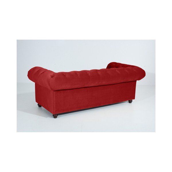 Plytų raudonos spalvos "Max Winzer Orleans Velvet" sofa, 216 cm-image-2