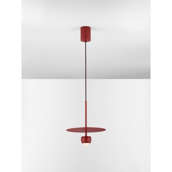 Raudonos spalvos iš aliuminio kabantis šviestuvas LED ø 30 cm Edem – Nova Luce-image-4