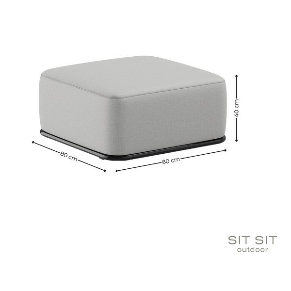 Sodo taburetė šviesiai pilkos spalvos Straw – Sit Sit-image-4