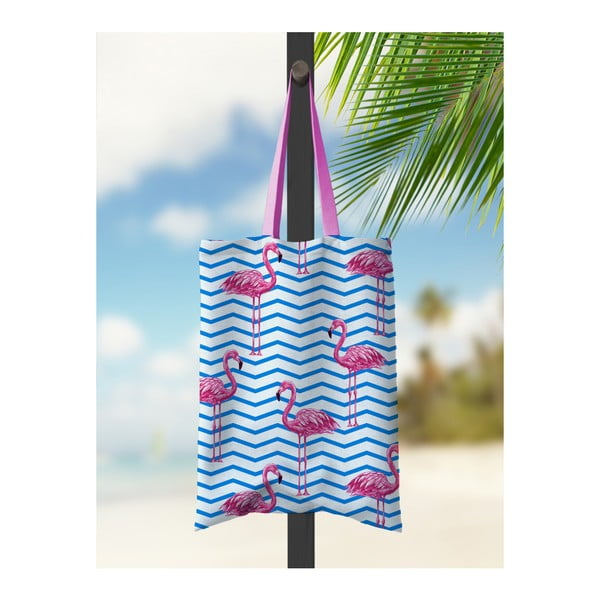 Kate Louise Flamingo Parade paplūdimio krepšys