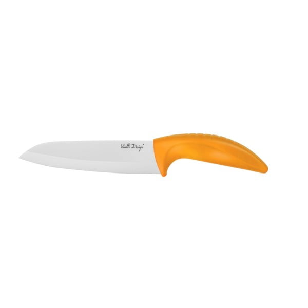 Keraminis peilis "Vialli Design Chef", 16 cm, oranžinis