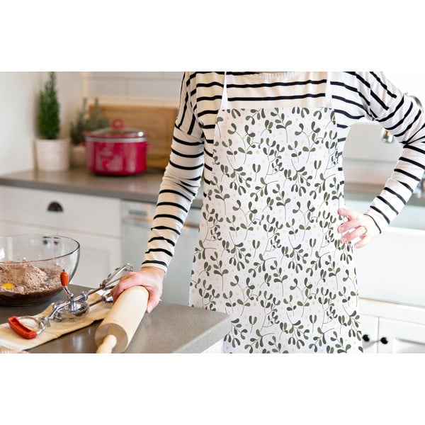 Iš medvilnės prijuostė Santa Likes Mistletoe – Butter Kings-image-1