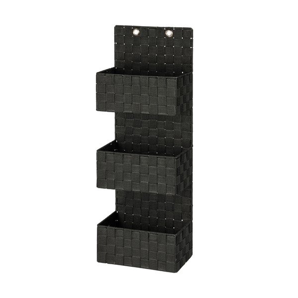 Juodas trigubas vonios kambario organizatorius "Wenko Adria