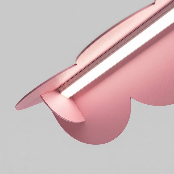 Rožinės spalvos iš aliuminio kabantis šviestuvas LED BISCUIT – Thoro-image-4