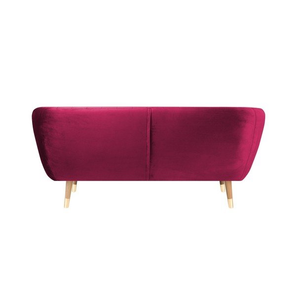 Rožinio aksomo sofa Mazzini Sofas Benito, 158 cm-image-4