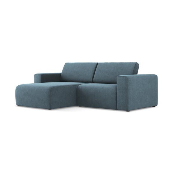 Mėlynos spalvos kampinė sofa (su kairiuoju kampu) Kalea – Makamii-image-2