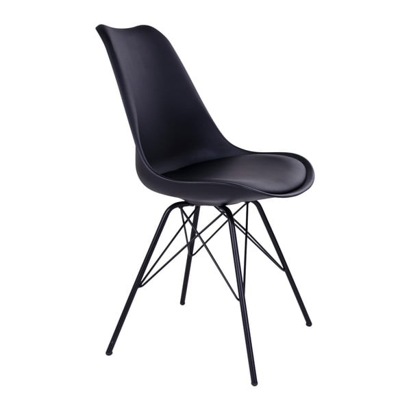 Valgomojo kėdės juodos spalvos 2 vnt. Oslo – House Nordic-image-1