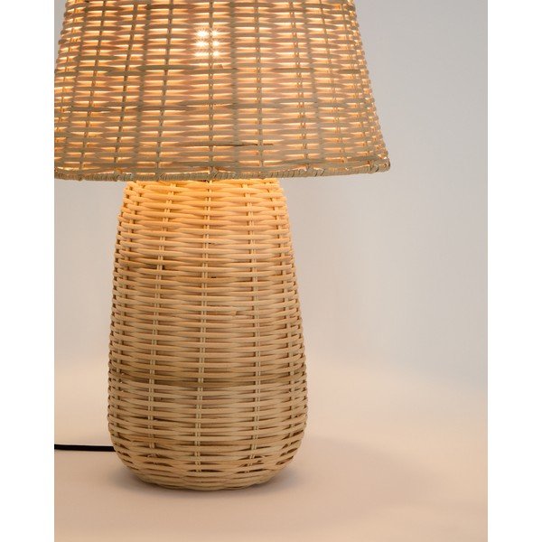 Natūralios spalvos iš rotango stalinis šviestuvas (aukštis 65 cm) Neuda – Kave Home-image-4
