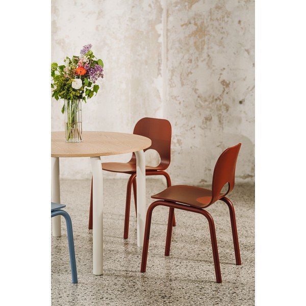 Raudonos spalvos valgomojo kėdė Atto – noo.ma-image-4