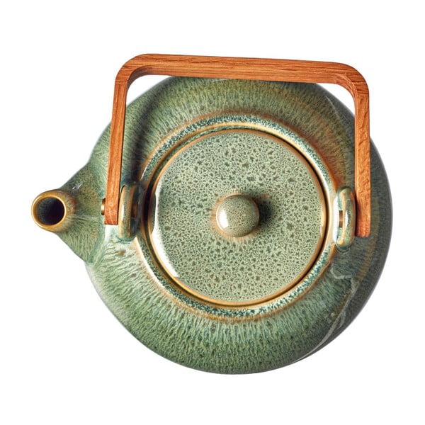 Žalios spalvos iš keramikos su koštuvu arbatinukas 1,2 l Gastro Green – Bitz-image-4