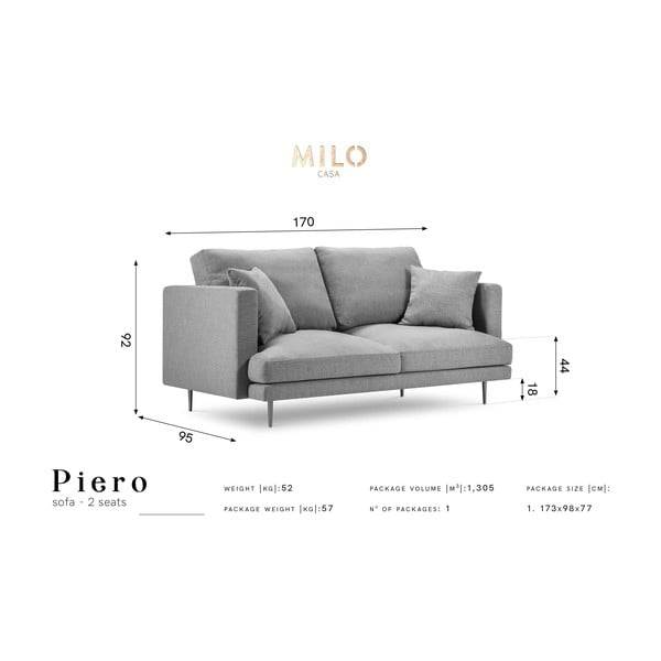 Smėlio spalvos sofa Milo Casa Piero-image-1