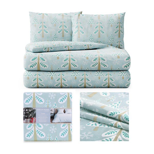 Dvigulė flanelinė patalynė AmeliaHome Snuggy Lumi, 200 x 220 cm-image-2