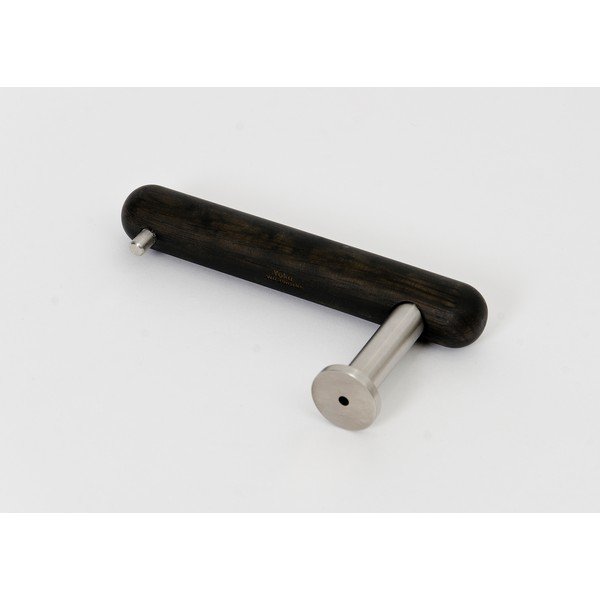 Juodas sieninis laikiklis tualetiniam popieriui iš ąžuolo medienos Wireworks Yoku-image-3