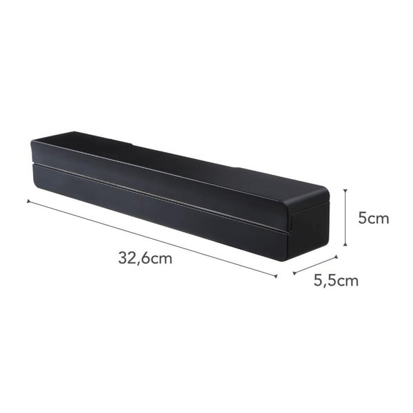 Juodas magnetinis virtuvės folijos laikiklis YAMAZAKI Tower-image-3