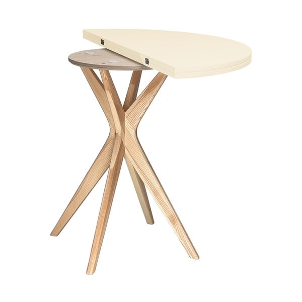 Apvalios formos prailginamas valgomojo stalas 45x90 cm Jubi – Ragaba-image-3